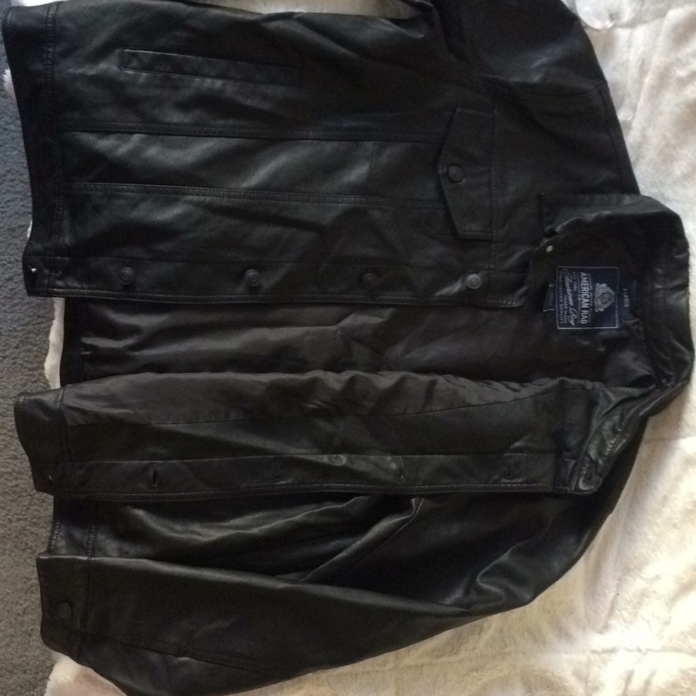 Men’s faux leather jacket